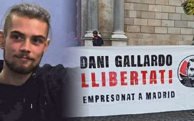 El franquisme judicial condemna Dani Gallardo a quatre anys i mig de presó El tribunal valida la versió policial i converteix la protesta contra la sentència de l'1-O en desordre públic i atemptat a l'autoritat