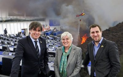Els eurodiputats Puigdemont, Ponsatí i Comín porten al Parlament el vet als hidroavions francesos Si quan eren president i consellers al 2017 s'hagués declarat la independència, no caldria ni pidolar a Espanya ni plorar a Europa