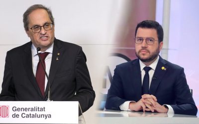Torra i Aragonès fan competència per indignar l’independentisme inconformista Aragonès parla de referèndum abans del 2030 i Torra critica la manca de full de ruta a la independència, que ell tampoc no tenia