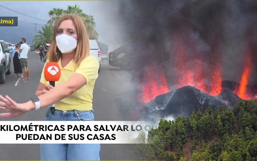 Volcà La Palma-periodista Antena 3