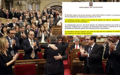 Catalunya va ser enganyada pel Govern i pel Parlament avui fa 4 anys, el 27 d’octubre del 2017 La falsa Declaració d'Independència es va dur a terme amb complicitat espanyola i internacional
