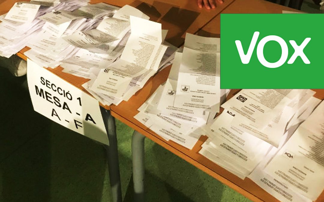 Mesa electoral-municipals 2019-VOX