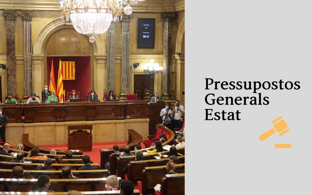 Pressupostos Generals de l'estat-ple Parlament de Catalunya